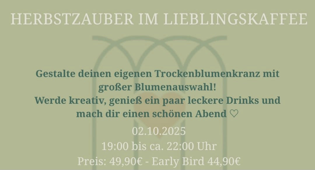 Trockenblumen-Workshop Herbst | Lieblingskaffee Osnabrück