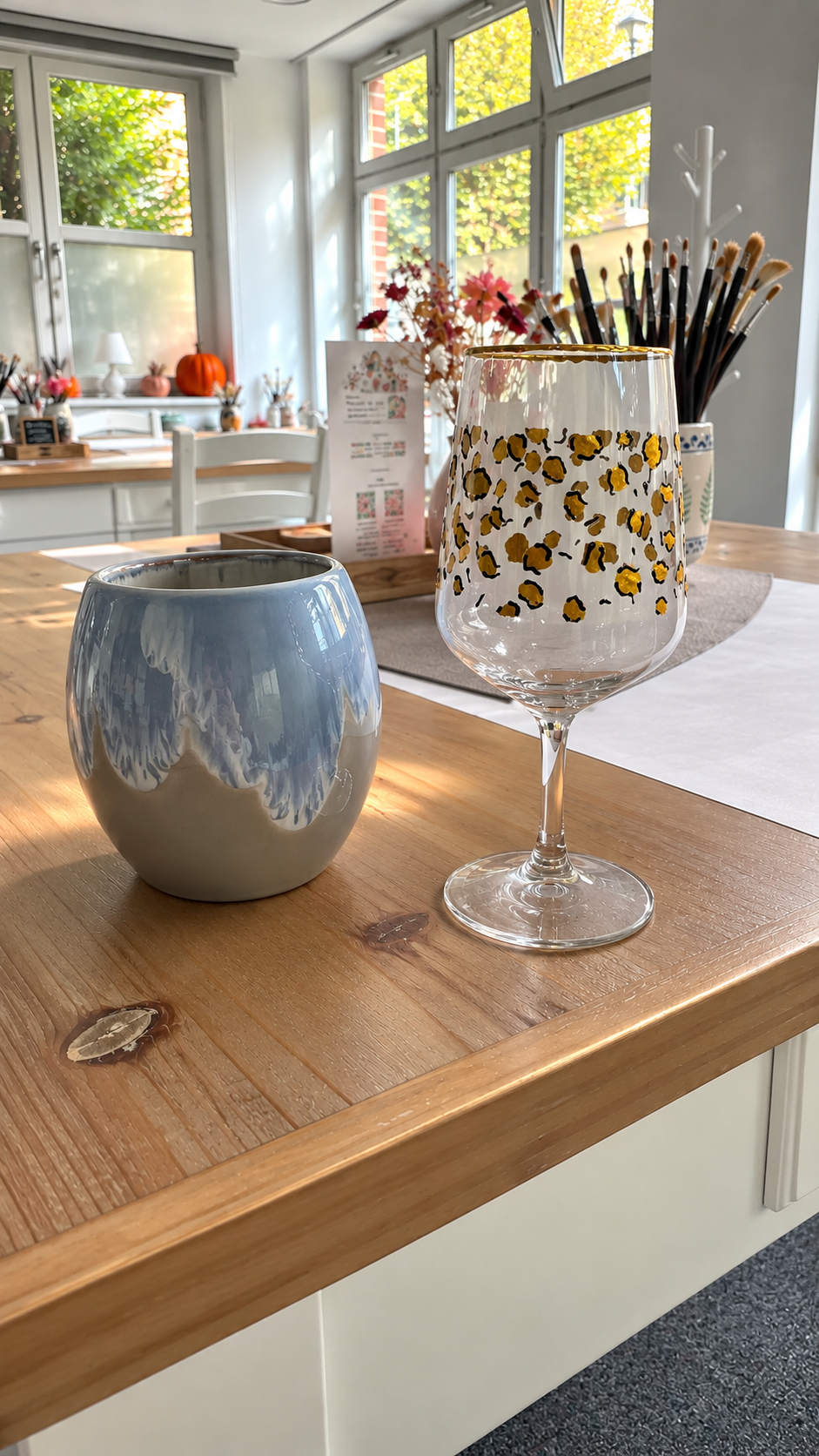 Keramik trifft Glas bemalen – Kreativ-Workshop bei Feeloria